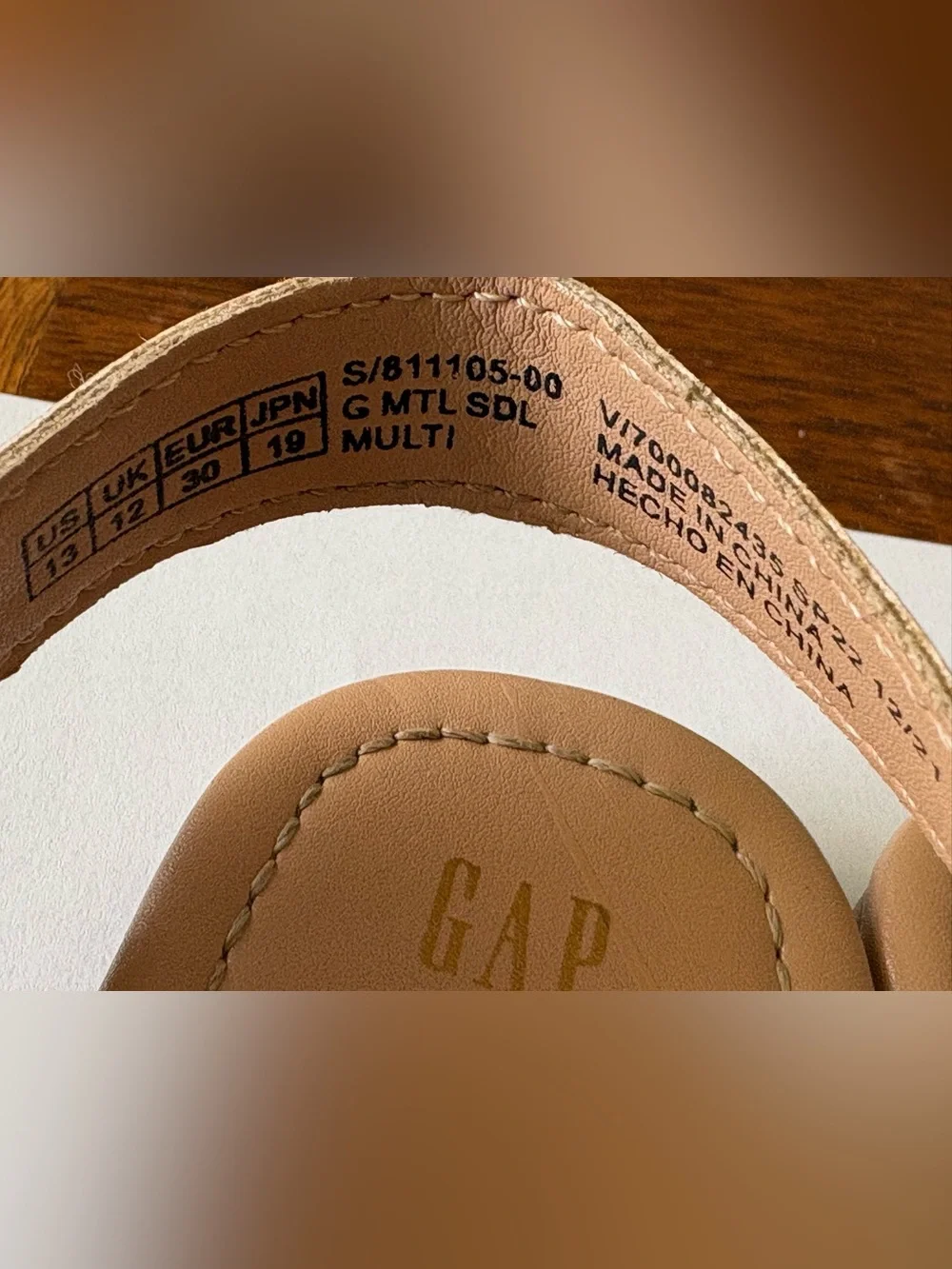 Gap Kids’ Metallic Strappy Sandals